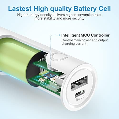 Ultra-Fast 5000 m Ah Portable Power Bank – Compact Energy QC Charger with 5 V/2.4 A Output & USB-C Input, Compatible with i Phone, Samsung Galaxy & More – Sleek Design for On-the-Go Power Solutions