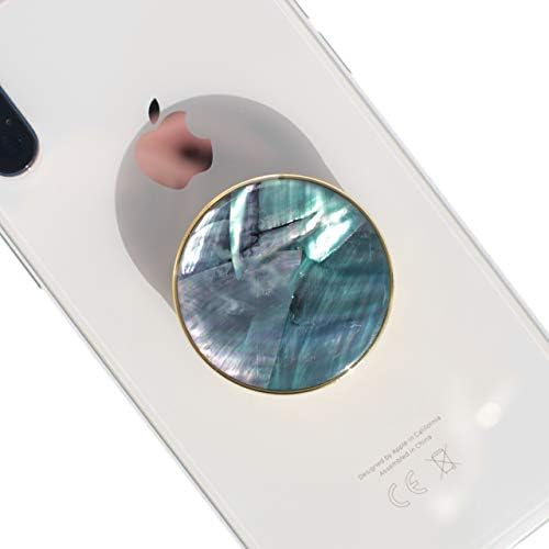 Seashell-Inspired Phone Grip Stand – Stylish Blue-Green Collapsible Holder for Smartphones and Tablets – Ultimate Stability and Hands-Free Viewing Solution – Perfect Gift for Tech Enthusiasts and Trendsetters
