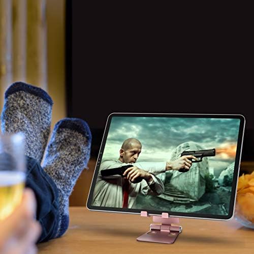 Aduro U-Rise XL Foldable Aluminum Tablet & Phone Stand – Versatile Adjustable Holder for i Phone, i Pad Pro, Nexus, and E-Readers (4-12″) – Premium Stability, Ergonomic Design, and Portable Convenience for Home & Office Use