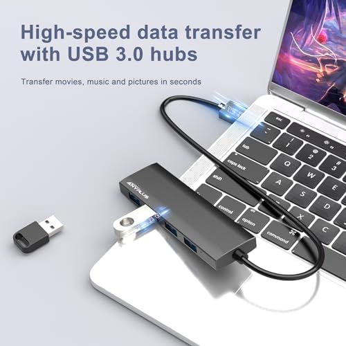 Unlock Seamless Device Connectivity with Our Compact 2 ft USB 3.0 Hub & Multiport Splitter – High-Speed Adapter for Laptops, PCs, i Macs & More – Effortlessly Connect Multiple Devices for Enhanced Productivity on the Go!