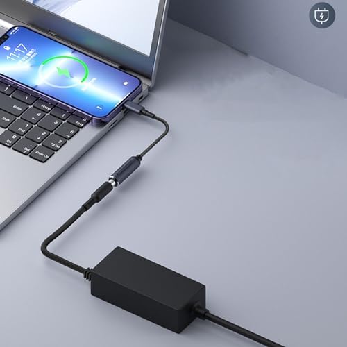 DC 3.5 mm x 1.35 mm Female to USB C Male PD Charging Cable – Ultra-Fast Charging, Compact and Durable Design for Tablets, Laptops, and Smartphones – Enhance Your Tech Efficiency with Reliable Power Connection for Home, Office, and Travel