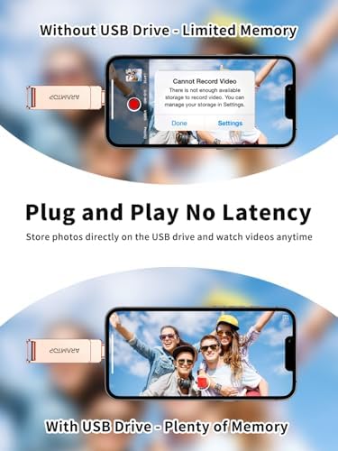 Expand Your Device Storage with the Aramtop 64 GB Photo Stick – 3-in-1 USB-C, Lightning & USB Memory Drive for i Phone, i Pad, Android & PC – High-Speed Data Transfer, No Apps Required, Perfect for Travelers and Photographers!