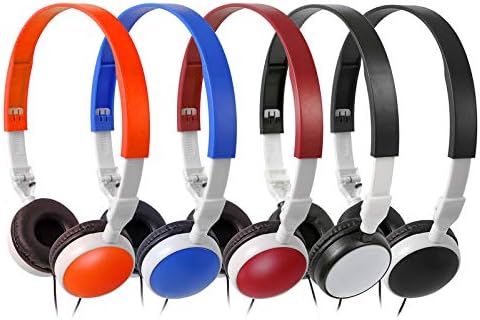 Elevate Educational Engagement with 10-Pack Colorful Classroom Headphones for Kids – Foldable, Lightweight, and Device-Compatible – Ideal for Schools, Libraries, and Interactive Learning Environments – Durable Multi-Color Headsets for Enhanced Focus and Fun