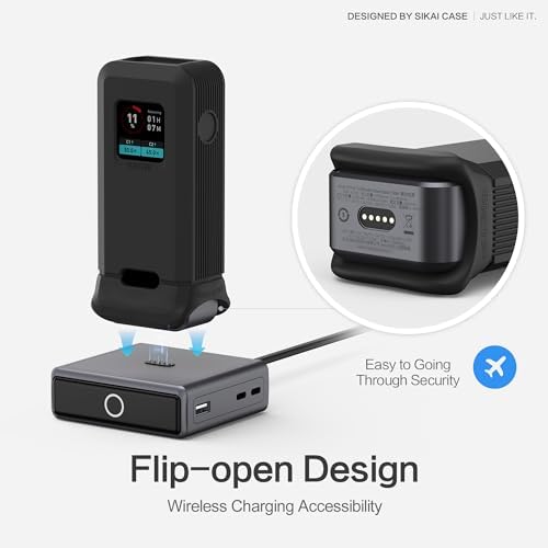 Premium Silicone Protective Case for Anker Prime 12,000 m Ah 130 W Power Bank – Lightweight Dustproof Design with 1/4-inch Mounting Hole and TF/SM Card Storage – Optimal Portability for Daily Use and Camera Charging – Snug Fit for Unobstructed Display and Easy Cleaning – Essential Accessory for On-the-Go Power Solutions
