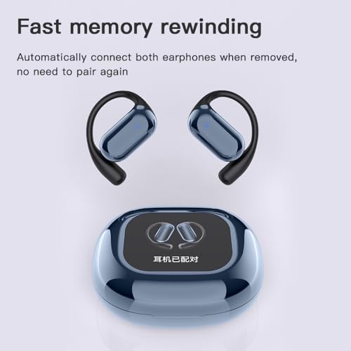 Q16 S Pro Wireless Translation Earbuds – Advanced Bluetooth 5.4 Headphones with 70-Hour Playtime, IPX5 Waterproof Protection, Ergonomic Sports Design Featuring Secure Ear Hooks, Touch Control for Effortless Use – Ultimate Audio Clarity and Language Translation for Travelers and Fitness Enthusiasts