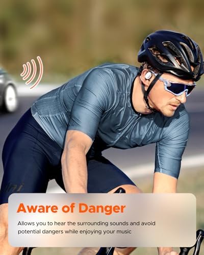 Experience Limitless Sound with truefree O1 Open Ear Headphones – Bluetooth 5.3 Wireless Earbuds Featuring 16.2 mm Drivers for Immersive Stereo, Noise-Cancellation Mic for Crystal-Clear Calls, 45 Hours Playtime, Perfect for Active Lifestyles and Sports Enthusiasts