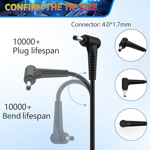 High-Speed 45 W AC Charger for Lenovo Idea Pad Flex, Yoga, and S Series – 20 V 2.25 A Power Adapter with Multi-Protection Features for Enhanced Device Safety and Performance – Compatible with 100, 110, 120, 310, 320, 330 Models – Durable Design for Optimal Charging Efficiency