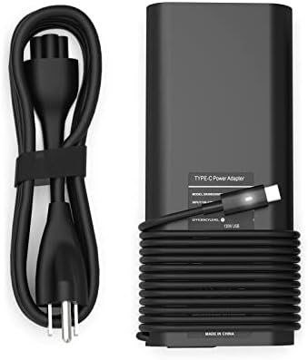 130 W USB-C Laptop Charger for Dell XPS & Precision Models – High-Speed Adapter with Enhanced Compatibility for 2-in-1 Devices, Safety Features & Universal Voltage Support for Optimal Performance