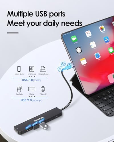 Elevate Your Connectivity with the LENTION USB C Hub: 100 W Fast Charging, 4 K HDMI Output, Dual Card Reader, and Versatile USB 3.0/2.0 Compatibility for Mac Book Pro, Mac Air, Surface, Chromebook, and More – Sleek Space Gray Design for Professionals and Creatives Seeking Enhanced Performance and Productivity
