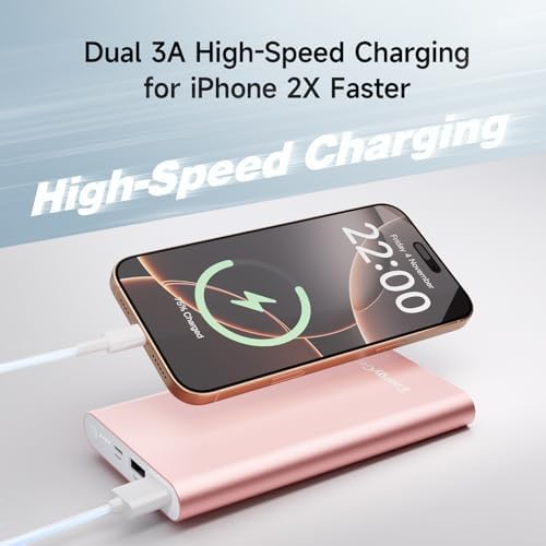 Pilot 4 GS 12000 m Ah Fast Charging Power Bank – Dual 3 A Output Portable Charger for i Phone 11-16 & More – Stylish Silver Design for On-the-Go Convenience and Reliable Device Protection