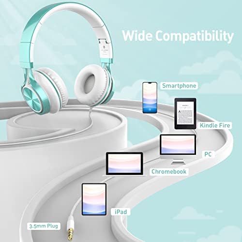 Elevate Your Listening Experience with AILIHEN MS300 Lightweight Foldable Purple Headphones – Stylish On-Ear Design for Exceptional Sound Clarity and Comfort – Perfect Wired Headphones for Students, Teens, and Young Professionals with High-Quality Microphone for Seamless Communication on Chromebooks and Laptops – Ideal for School, Entertainment, and Casual Listening