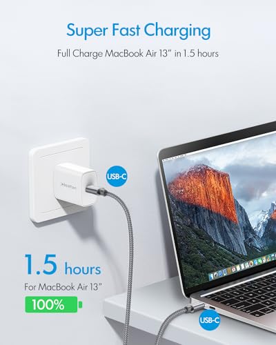 CLEEFUN 26 ft USB C to USB C Charging Cable – 60 W Fast Charger for i Phone 16/15 Pro Max, i Pad, Mac Book, Galaxy S24/S23 – Ultimate Compatibility & High-Speed Data Transfer – Durable Design for On-the-Go Power Solutions