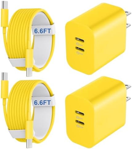 20 W Dual-Port USB-C Fast Charger with 6.6 FT Cable – Ultimate Power Solution for i Phone 15/16 Pro Max & Android Devices – Efficient Travel Companion Designed for rapid charging, this 20 W Dual-Port USB-C Charger ensures your i Phone 15/16 Pro Max and Android devices stay powered up with maximum efficiency. Featuring a generous 6.6 FT USB-C to C cable, this charger eliminates the inconvenience of short cords while allowing you to multitask with ease. Its dual-port design offers the ability to charge two devices simultaneously, making it ideal for busy professionals and frequent travelers. Enjoy broad compatibility across multiple Apple and Android devices, ensuring versatility for all your charging needs. The compact and lightweight structure of this charger enhances portability, making it an essential accessory for your on-the-go lifestyle. Built with high-quality materials, this charger prioritizes durability and safety, giving you peace of mind while delivering fast charging performance. Elevate your charging routine and stay connected wherever life takes you with this indispensable charging solution.