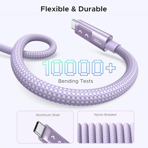 UGREEN Uno USB C to USB C Cable – 100 W Fast Charging with LED Display, 3.3 FT Length, Ideal for i Phone 16, Mac Book Pro, i Pad Pro, Galaxy S24 Ultra – High-Speed Data Transfer, Durable Design for Ultimate Convenience and Performance