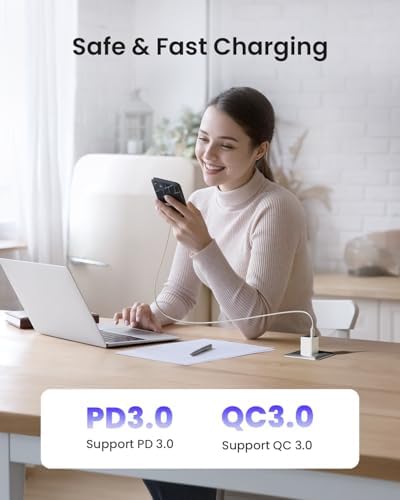 Ultra-Fast 30 W Ga N III USB-C Wall Charger Pack – Advanced PD3.0 & PPS Technology for i Phone 16/15, Galaxy, i Pad – Foldable & Portable Power Block Compatible with Mag Safe – Perfect for Home, Office, and Travel Use