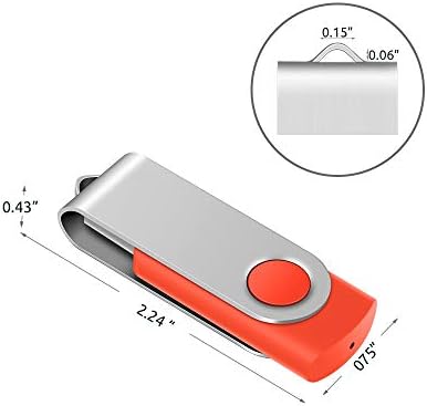 Enfain 10-Pack Red USB Flash Drives 16 GB – High-Speed USB 2.0 Memory Sticks with LED Indicator & 12 Labels for Easy Organization – Reliable & Portable Data Storage Solution for Professionals and Students