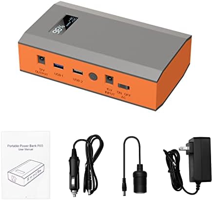 High-Capacity 24000 m Ah Portable Power Bank with 65 W AC Outlet – Ultimate Laptop Charger and Outdoor Backup Battery Pack for Camping, RV, Home, and Office – Fast Charging Convenient Power Source in Vibrant Orange