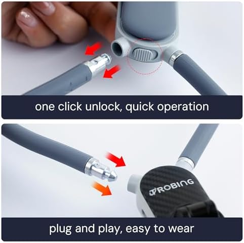 Revolutionary Magnetic Neck Phone Holder for Seamless Hands-Free Vlogging and Recording – Adjustable 650 mm Mount Compatible with i Phone, Android & Go Pro – Perfect for Cooking, Cycling, and Outdoor Adventures – Essential Content Creator Accessory for Dynamic POV Filming