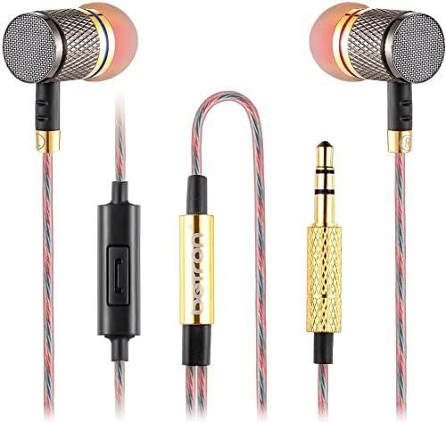 Elevate Your Audio Experience with Betron YSM1000 Wired Earphones – Noise Isolating Earbuds with Tangle-Free Cable and 3.5 mm Jack Compatibility for i Phone and More – Lightweight Comfort for Extended Use and Unmatched Sound Quality