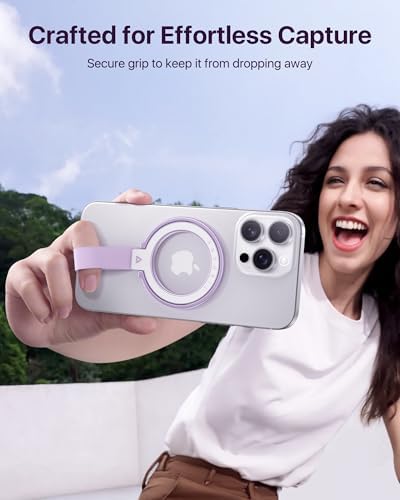 Elevate Your Mobile Usage with the Andobil 2025 Magnetic Phone Grip Holder – Unmatched Stability for i Phone 16 Pro Max Plus, 15/14/13/12 & Android Devices, Stylish Purple Finish – Ergonomic Ring Stand & Kickstand for Effortless Hands-Free Functionality and Seamless Mag Safe Compatibility