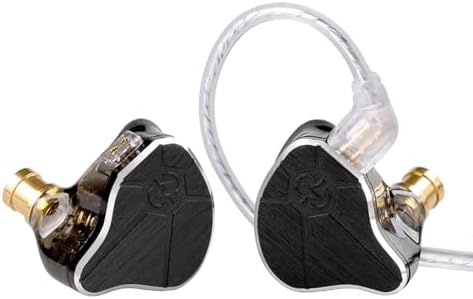 Kinboofi CCZ BC04 Premium High-Frequency IEM Wired Earbuds with Oxygen-Free Copper Cable – Ultimate Stereo Sound Experience for Musicians and Audiophiles – Ergonomically Designed for Comfort with In-Line Microphone for Effortless Control – Transform Your Listening Journey with Exquisite Clarity and Depth