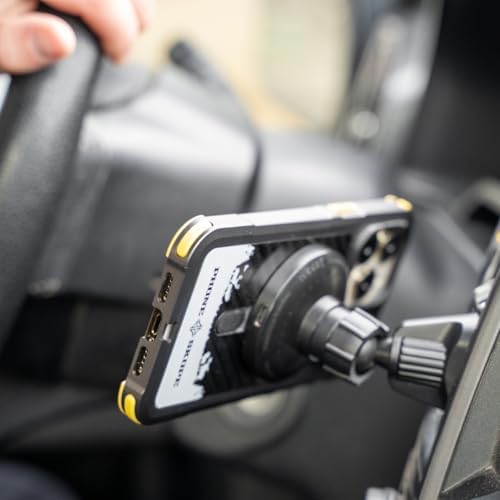 Universal Magnetic Car Vent Phone Holder by Phone Skope – 15 W Qi Fast Wireless Charging, 360° Adjustable Viewing Angle, Robust Magnetic Grip, Case-Compatible Design for Effortless Safe Driving and Hands-Free Navigation