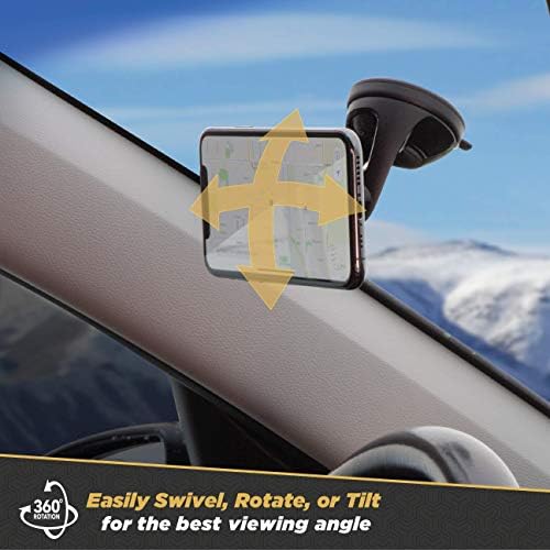 Scosche Magic Mount Select Dual Pack – Premium Magnetic Car Phone Holder for i Phone & Android – Secure 360° Adjustable Mount for Hands-Free Driving – Ideal for Dash & Window Use – Durable Design for Enhanced Compatibility & Safety