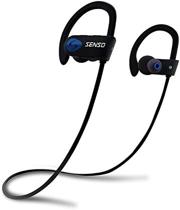 Advanced Bluetooth Sports Earbuds: IPX7 Waterproof Wireless Headphones with Noise Cancelling, HD Stereo Sound, and 8-Hour Battery Life for Gym, Running, and Workouts – Ultimate Comfort and Stability (Black Blue)