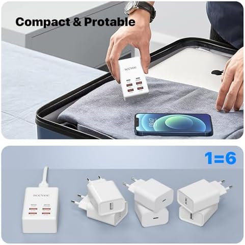 Ultra-Fast 140 W Ga N USB-C Power Hub – Smart 4-Port Charging Station for Laptops, i Phone 15/16, Mac Book Pro/Air, Galaxy S23/S24, and Dell – Sleek, Efficient Design for Home and Office Use