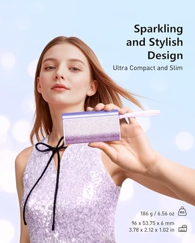 VEGER Stylish 10,000 m Ah Portable Charger with Detachable Cable – 20 W Fast Charging Power Bank for i Phone 15/14 & Android Devices – Chic Travel Essential in Eye-Catching Blue for On-the-Go Charging