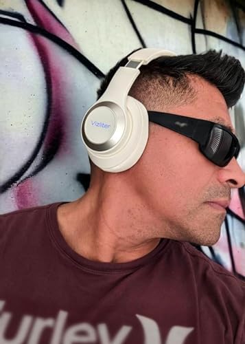 Elevate Your Audio Experience with Vizliter TWS Bluetooth Over-Ear Headphones – Unmatched Noise Cancellation, Rich Deep Bass, Built-In Microphone, and Stunning LED Design for Ultimate Comfort and Connectivity