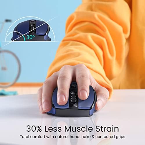 Elevate Your Workflow with the D-09 Wireless Mouse – Ergonomic USB Cordless Design, 5-Level 2400 DPI Precision, 16-Month Battery Life, Perfect for PC, Mac, and Chromebook Users – Convenient 2-Pack for Enhanced Productivity and Ultimate Comfort