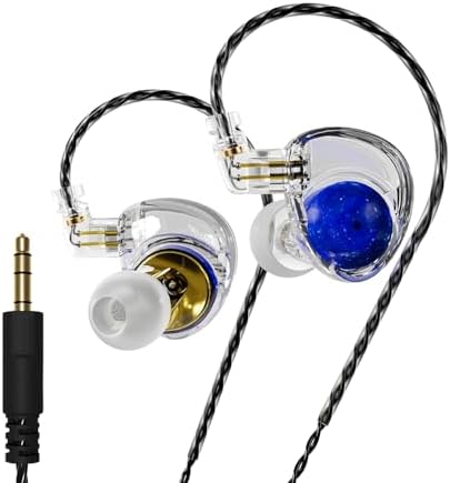 Unleash Superior Sound with ND Planet IEM Earphones – High-Fidelity Gaming and Music Earbuds Featuring 12 mm Dual Magnetic Drivers, Customizable Detachable 2-Pin Cable, and Advanced Noise Isolation for Audiophiles, DJs, and Musicians – Ultimate Comfort and Cross-Device Compatibility for Immersive Listening Experiences