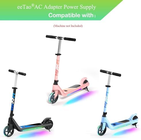 Elevate Your LINGTENG E8 Scooter with the 25.2 V AC/DC Charger – High-Efficiency 0.4 A Power Supply for Enhanced 63 Wh Lithium-Ion Battery Performance – Essential Accessory for Seamless Rides and Durability on Kids Electric Scooters