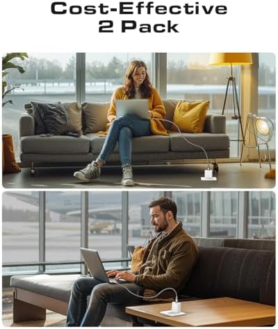 CLEEFUN 10 ft USB C to USB C Cable 100 W – High-Speed Charging 2-Pack for i Phone 16/15 Pro Max, Galaxy S25/S24/S23, Mac Book, i Pad & USB-C Devices – Enhanced Durability & Flexibility for Seamless Power Delivery and Data Transfer