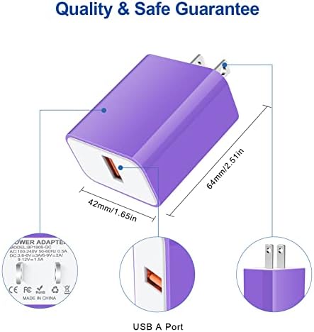 Ultra-Fast 18 W QC3.0 USB-C Wall Charger & Sturdy USB-A Cable – Optimized for Samsung Galaxy A & S Series, Delivering Lightning-Quick Power, Compact for Travel, and Equipped with Superior Safety Features for Reliable Charging