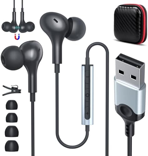 ASKUBSKU Advanced USB Gaming Headset with Noise-Canceling Microphone – 7.5 Ft Wired Earbuds for Enhanced Audio on PC & Laptop, High-Quality Sound for Gaming and Online Meetings, Integrated Mute Feature, Green – Perfectly Compatible with Surface & Switch, Ergonomic Comfort for Prolonged Use