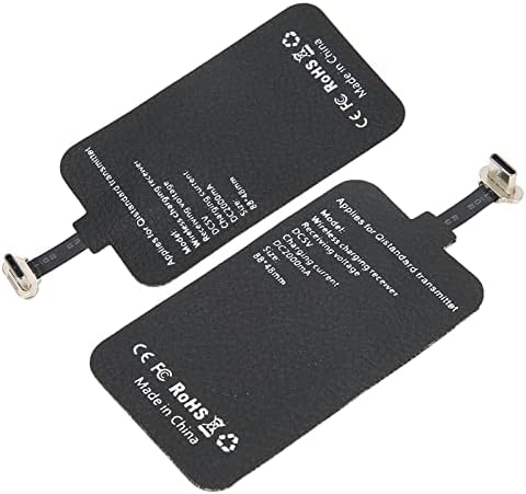 Heayzoki 10 W Qi-Certified USB C Quick Charge Receiver – Effortless Wireless Charging Solution for Android Smartphones – Compact Plug-and-Play Design for Enhanced Compatibility and Rapid Power Boosts – Ideal Mobile Accessory for On-the-Go Charging