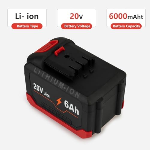 High-Performance 20 V 6000 m Ah Battery for DA YI Electric Garden Tools – Ultimate Compatibility and Safety Features with Overcharge, Overdischarge, and Temperature Protection for Seamless Gardening Efficiency