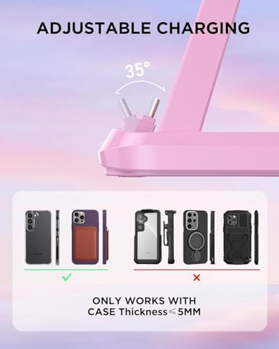 48 W Ultra-Fast 3-in-1 Charging Station for Samsung Devices – Efficiently Charge Galaxy S24/S23/S22/S21, Note20, Z Flip 5, Galaxy Watch Ultra/7/6/5/4/3, Buds2/Pro with High-Speed USB C Dock – Optimal Design for Home and Travel