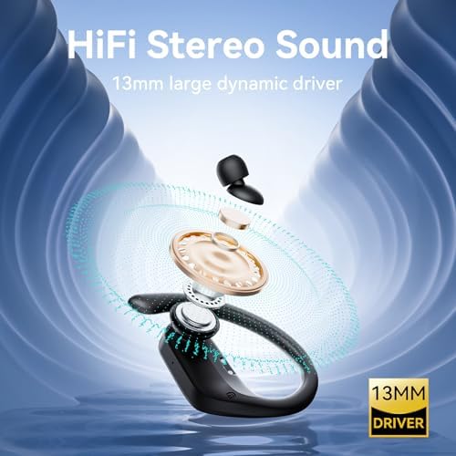 Ultimate Active Noise Cancelling Wireless Earbuds – 96 Hours of Uninterrupted Playback with LED Battery Indicator – Waterproof Over-Ear Design with Secure Earhooks for Maximum Stability – Ideal for Sports, Running, and High-Intensity Workouts – Superior Bluetooth Connectivity for Quick Pairing and Seamless Audio – Immerse Yourself in Stunning Sound Clarity and All-Day Comfort for Every Adventure