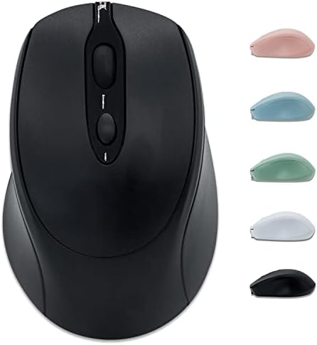 Sleek Silent Rechargeable Wireless Mouse – Ergonomic Light Green Design for Laptop, i Pad, Mac Book, Surface Pro, and More – Perfect for Travel and Everyday Use with Dual Mode Bluetooth Compatibility