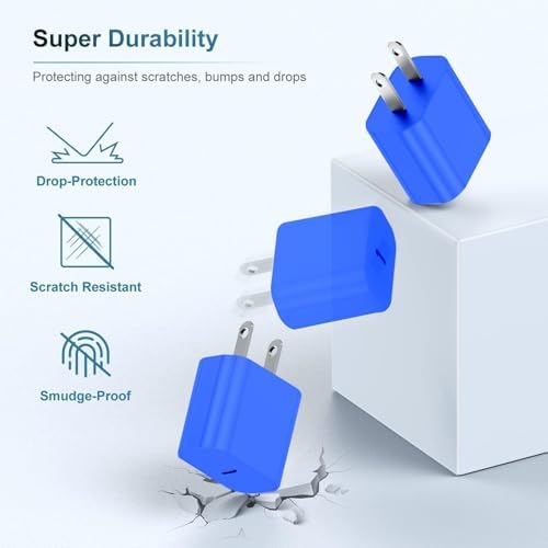 20 W USB-C Fast Charger for i Phone 16/15 Series & i Pad – 6 ft Type C to C Cable, High-Speed Wall Adapter for Optimal Performance, Compact & Durable Power Solution for Apple Devices – Experience Rapid Charging Anywhere