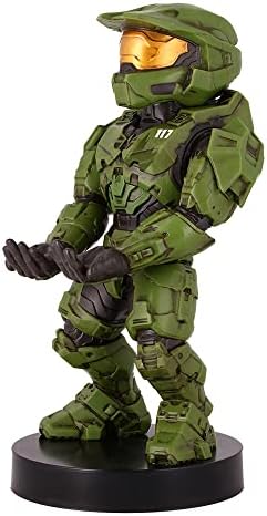 Exquisite Gaming: Halo: Master Chief – Mobile Phone & Gaming Controller Holder, Device Stand, Cable Guys, Xbox Licensed Figure, Green – Enhanced Compatibility and Speed