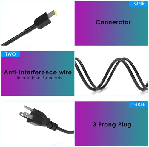 High-Performance 170 W AC Charger for Lenovo Legion & Think Pad Laptops – Fast, Universal Compatibility with Safety Features for Gaming & Engineering Needs – Compact Design Ideal for Travel and Office Use – Includes Smart Voltage Adapting Technology for Optimal Performance and Protection – 12-Month Warranty & 30-Day Risk-Free Return Policy