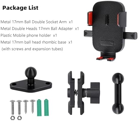 Revolutionary 360° Rotating Car Phone Holder Mount – Durable Aluminum AMPS Standard Base for i Phone 16/15/14/13/12 & Samsung S24/S23 – Premium Dashboard & Desk Cradle for Effortless Hands-Free Use and Optimal Visibility