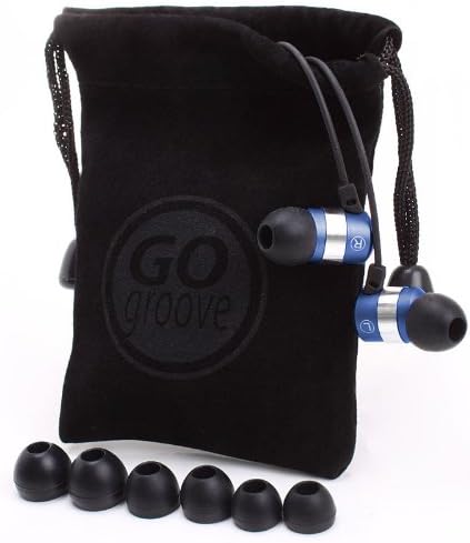 GOgroove Audi OHM HF Earbud Headphones – Superior Noise Isolating In-Ear Earphones with Deep Bass, Ergonomic Fit & Comfortable Gel Tips for All-Day Use – Perfect for Music Lovers, Commuters & Fitness Enthusiasts
