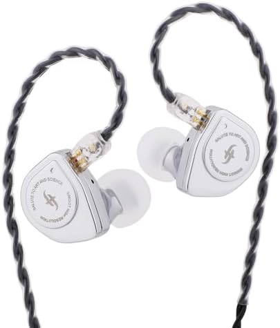 Linsoul SIMGOT EW200 Elite In-Ear Earphones – Cutting-Edge 10 mm SCP Dynamic Driver for Crystal-Clear Sound, Rugged All-Metal Design for Enduring Performance, Detachable 0.78 mm Silver-Plated OFC Cable for Superior Audio Clarity, Built-In Microphone for Effortless Communication – Perfect for Audiophiles and Musicians Seeking Unrivaled Comfort and Device Versatility