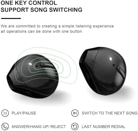 Discreet Mini Wireless Earbuds for Small Ears – Invisible Bluetooth Earpieces with Ergonomic Comfort and Portable Charging Case – Seamless Audio for Work, Travel, and Relaxation – Perfect Compatibility with Android & i OS Devices