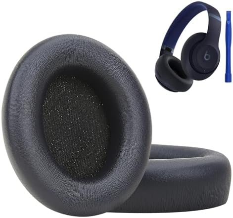 Ultimate Comfort Earpad Upgrade for Beats Studio Pro Wireless Headphones – Luxurious Sandstone Protein Leather with Superior Noise Isolation Foam for Unmatched Audio Clarity and Enhanced Listening Experience
